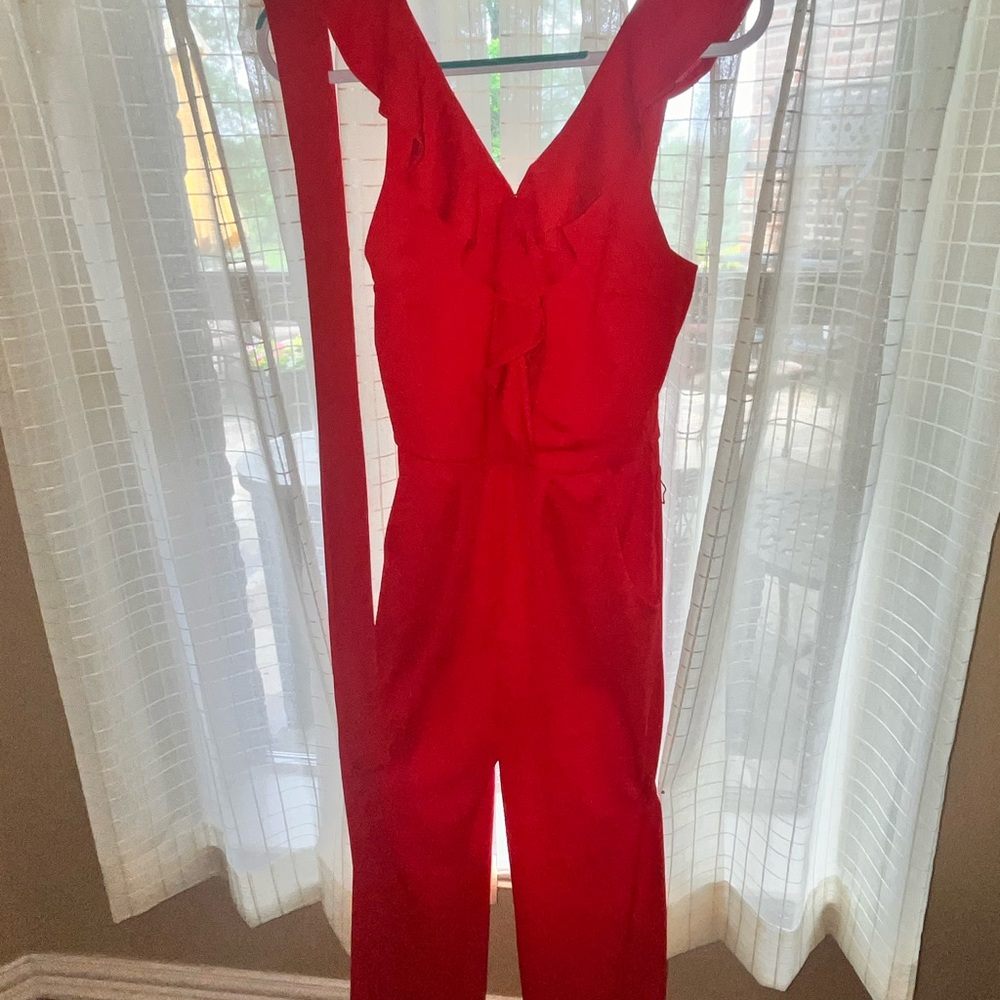 Mm from Dillards! size women’s small, red jumpsuit/romper